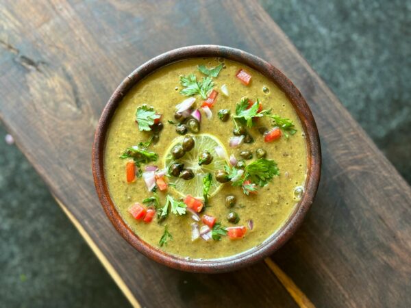 Asian Soup Served in a Restaurant