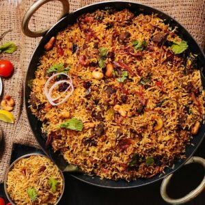 Biryani in Close-Up Photography